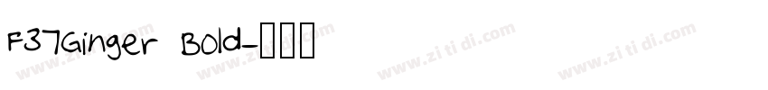 F37Ginger Bold字体转换
